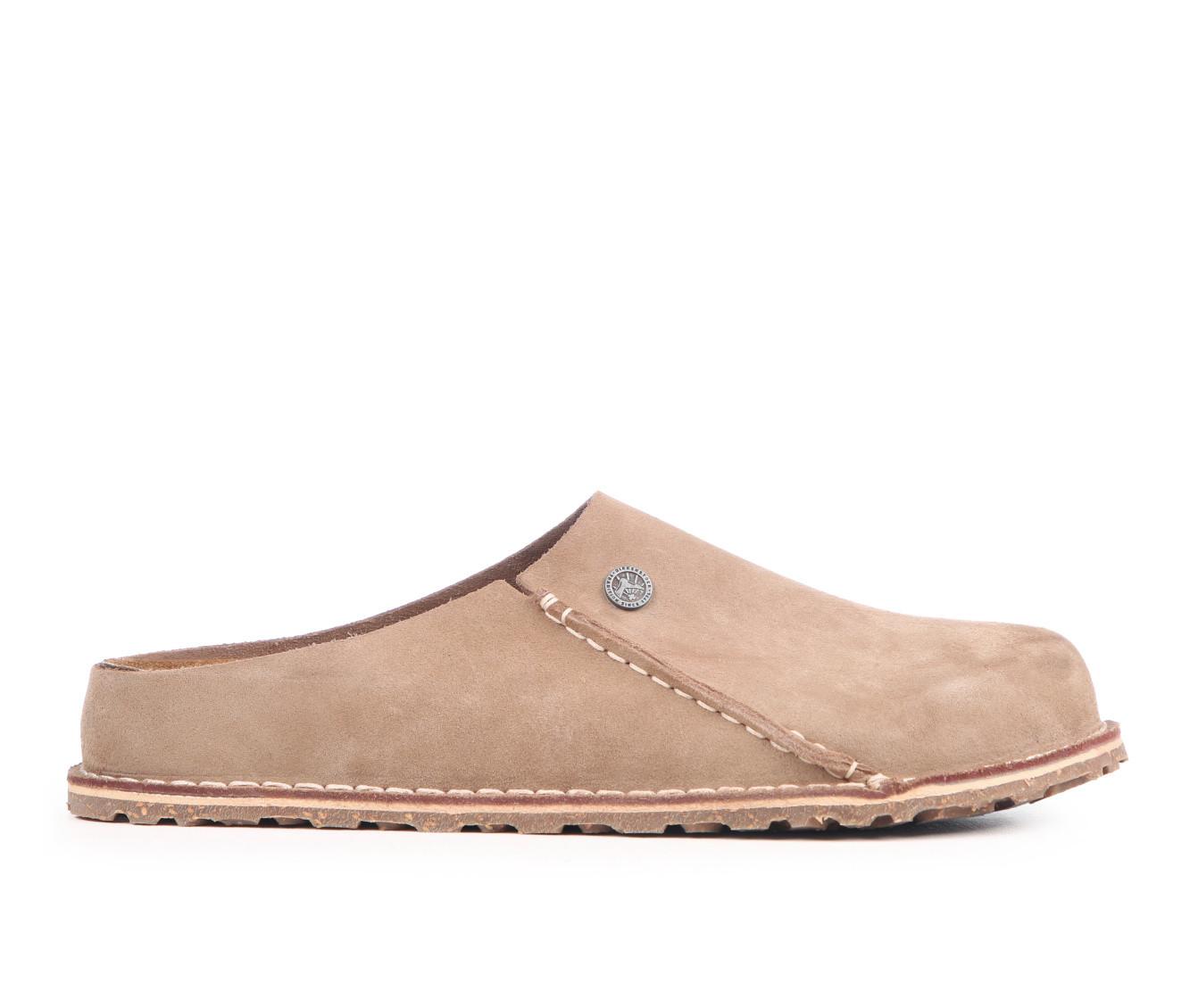 Birkenstock Brown Loafers Minimalist Slip-Ons Birkenstock Naples Wrapped Suede Leather – Brown main image 4