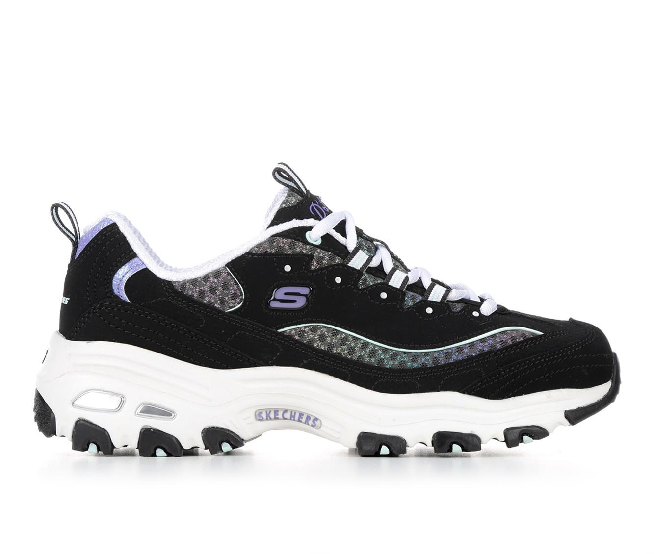 Skechers Sport D'LITES - Trainers - black/white/silver/black