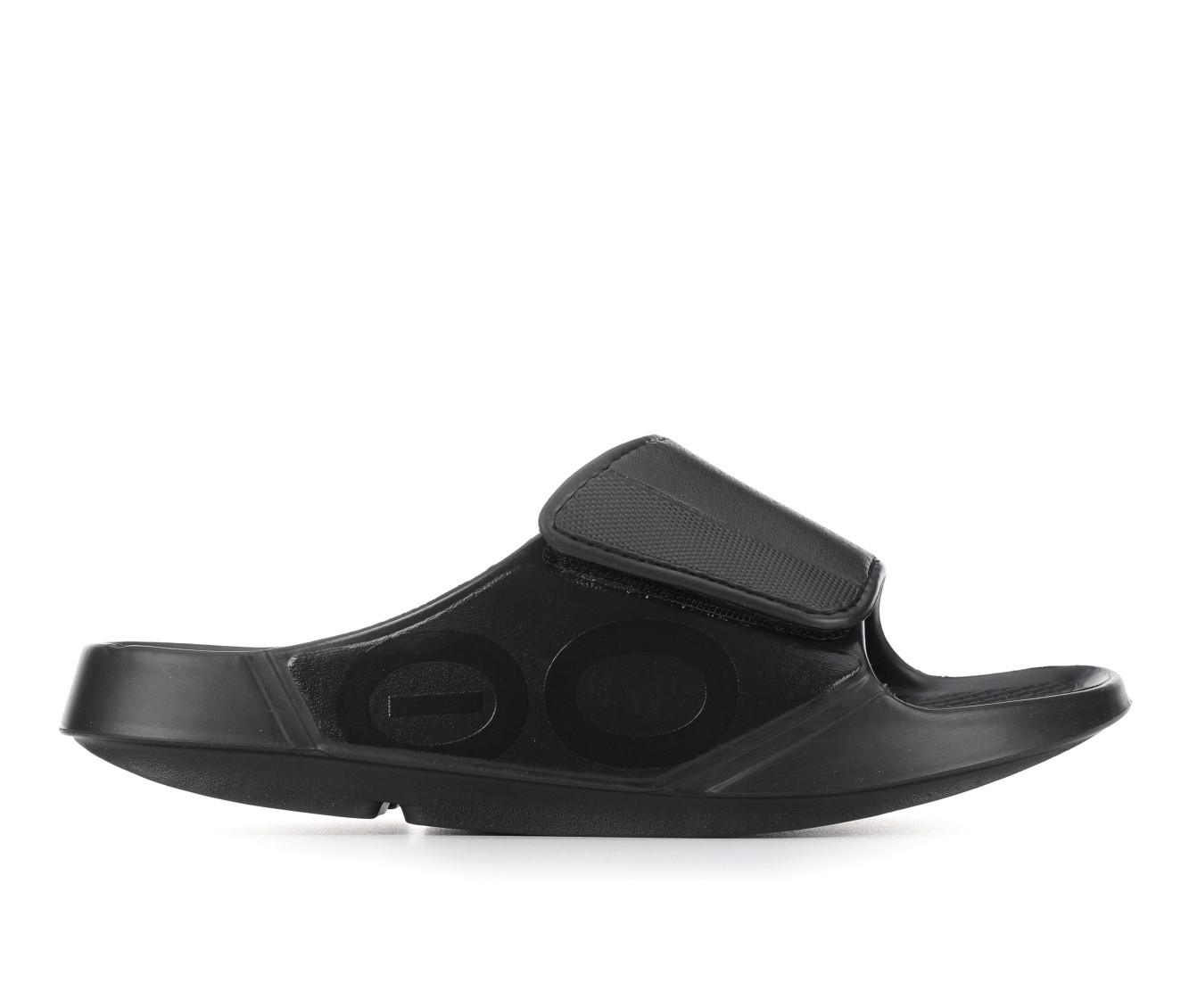 OOFOS & Lined Crocs Men\'s 11 / 12 Sandals Shoes Black Slides OOFOS OOahh Sport Flex Slide Sandal - Men main image 4