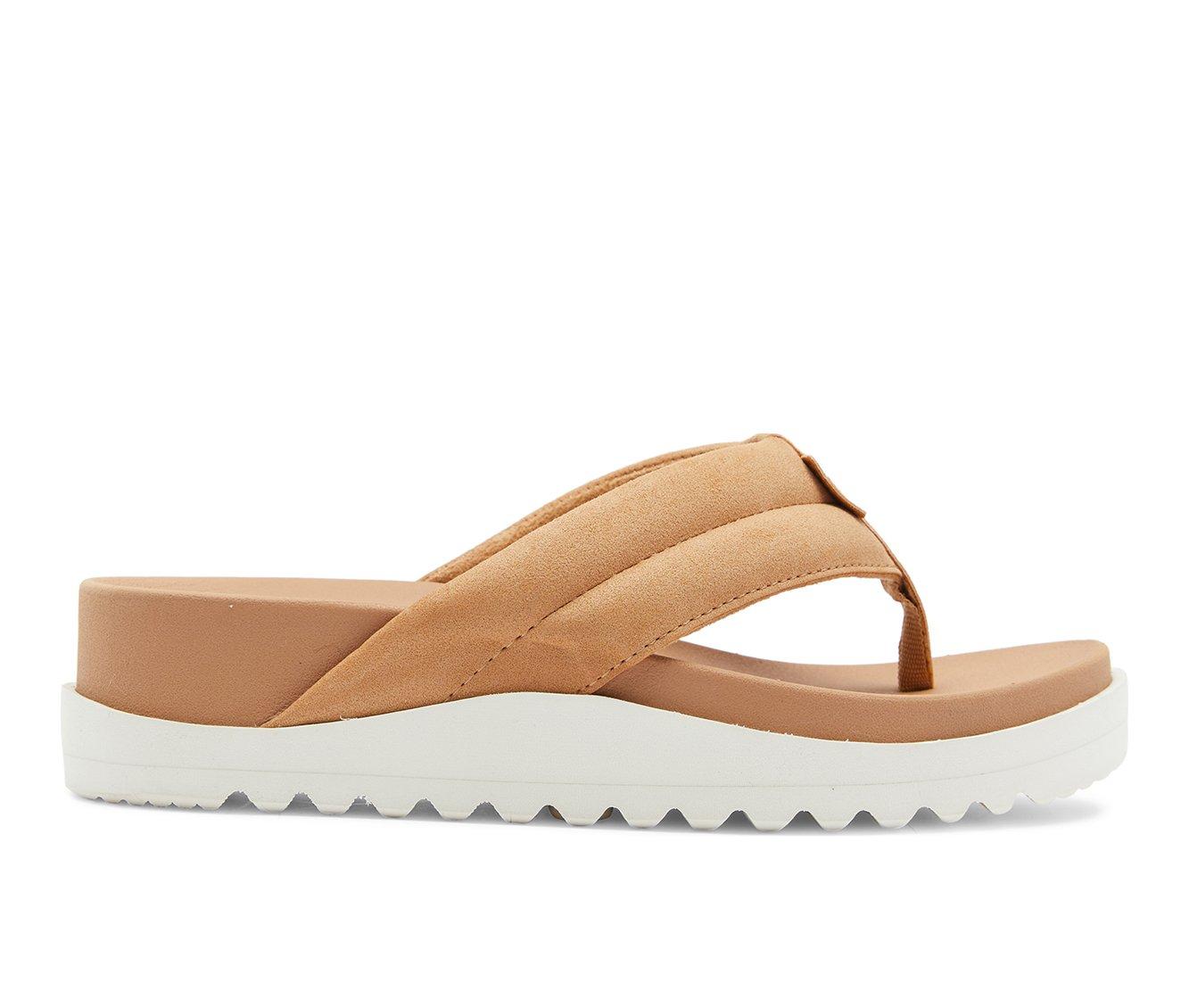 roxy platform flip flops
