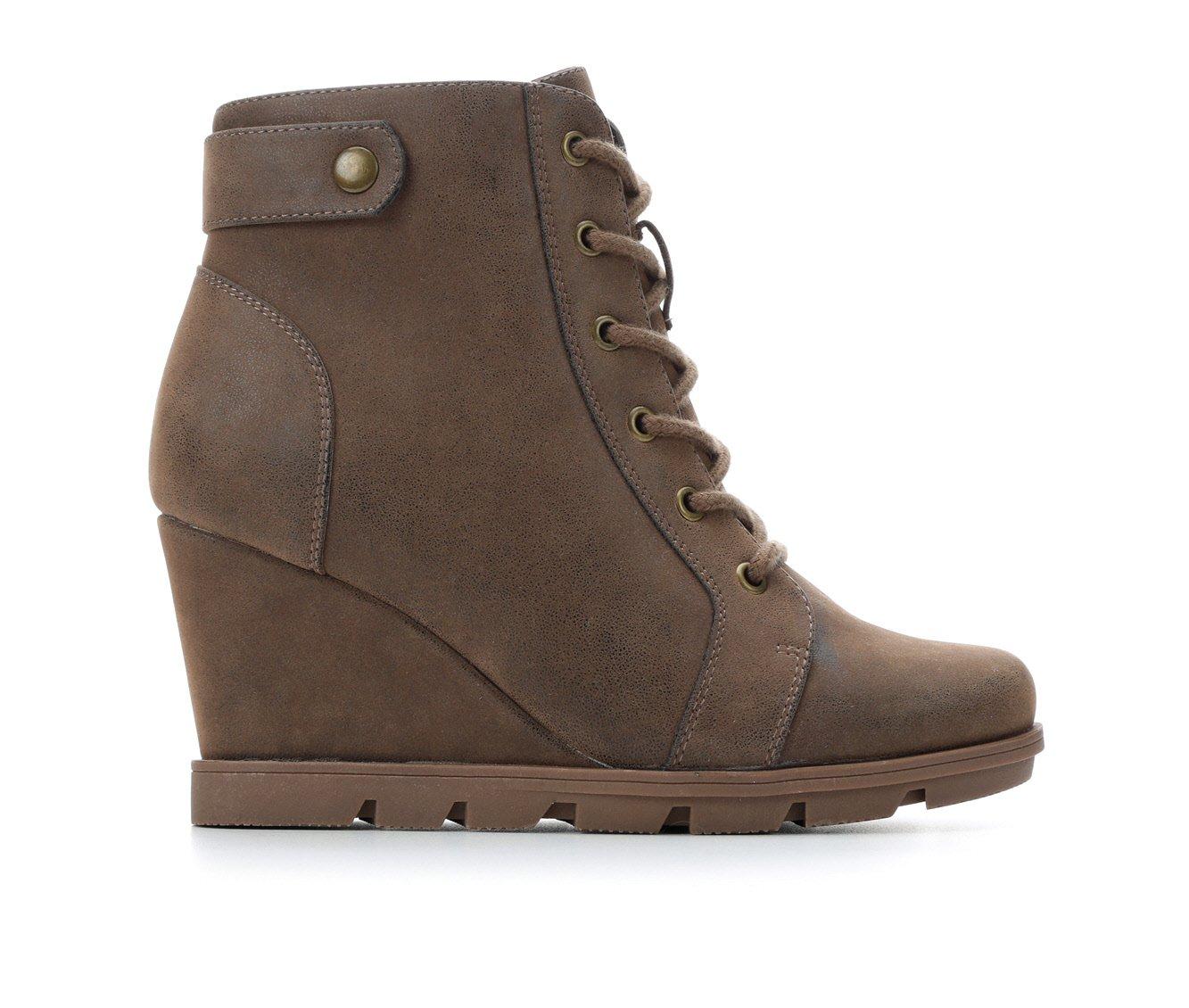 Wedge hot sale womens boots