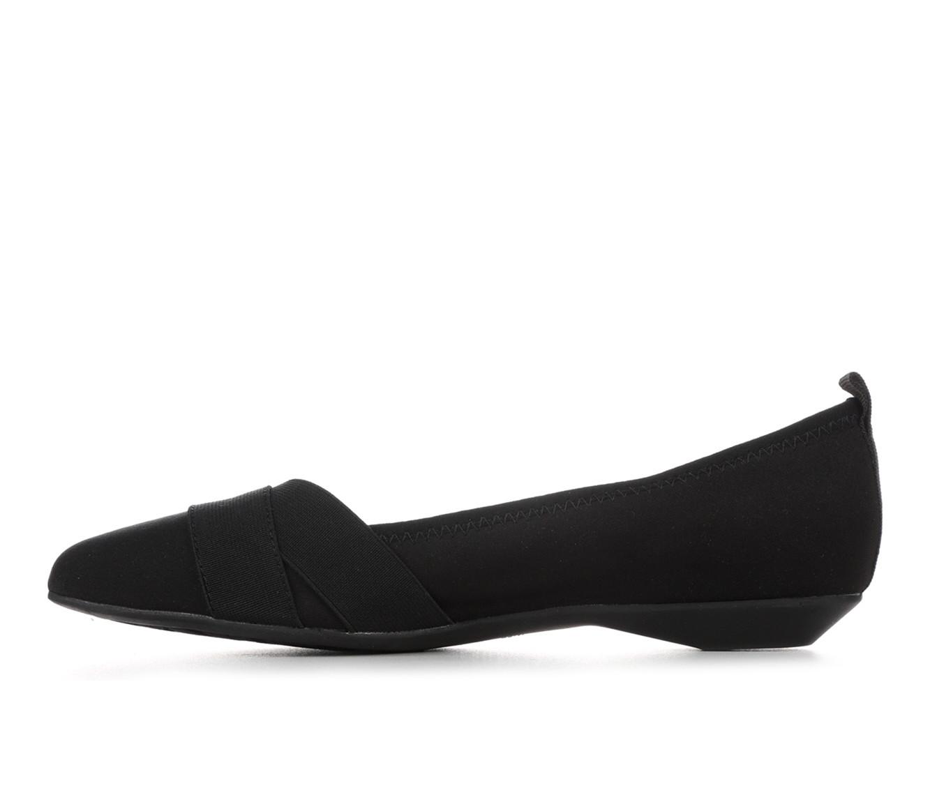 anne klein oval pointed toe flat