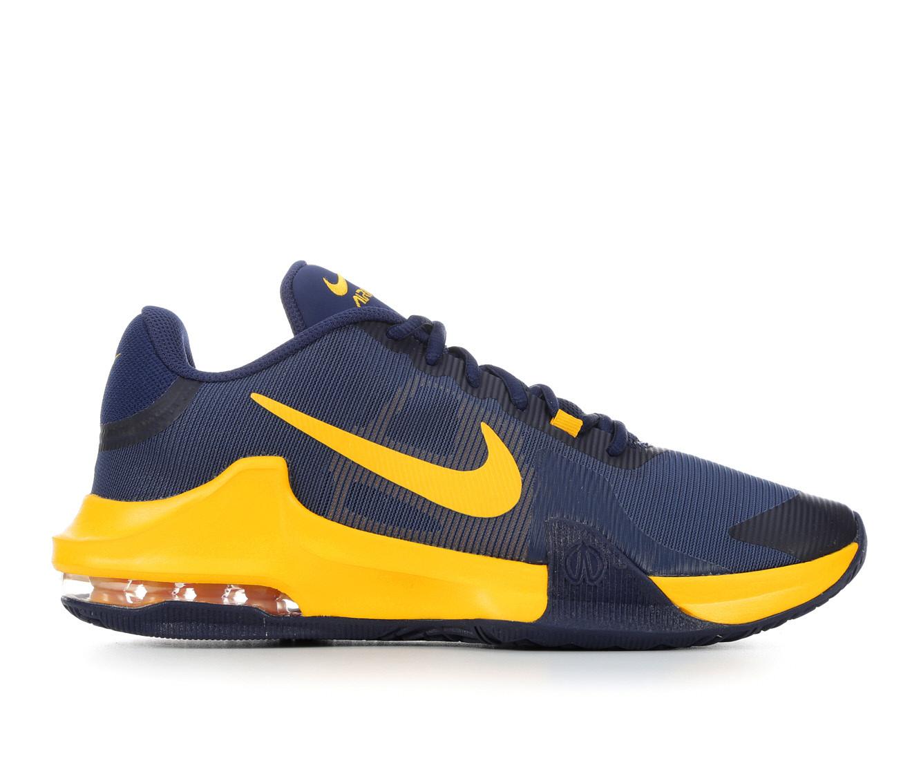 Blue and gold nike best sale basketball shoes