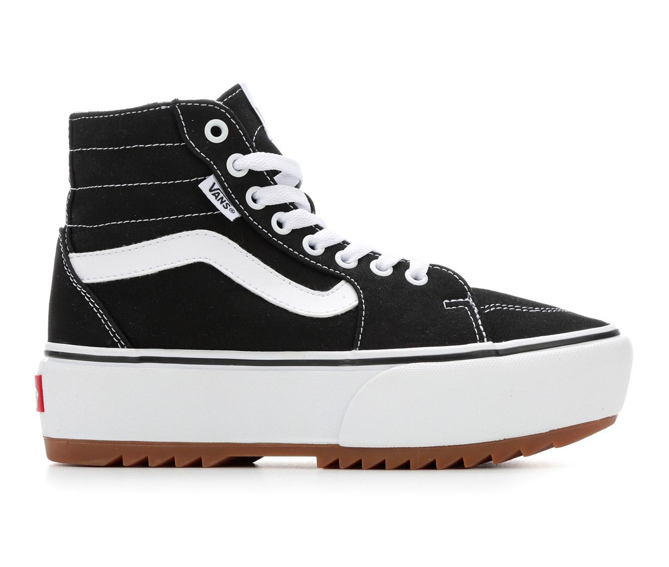 All black vans high tops womens best sale