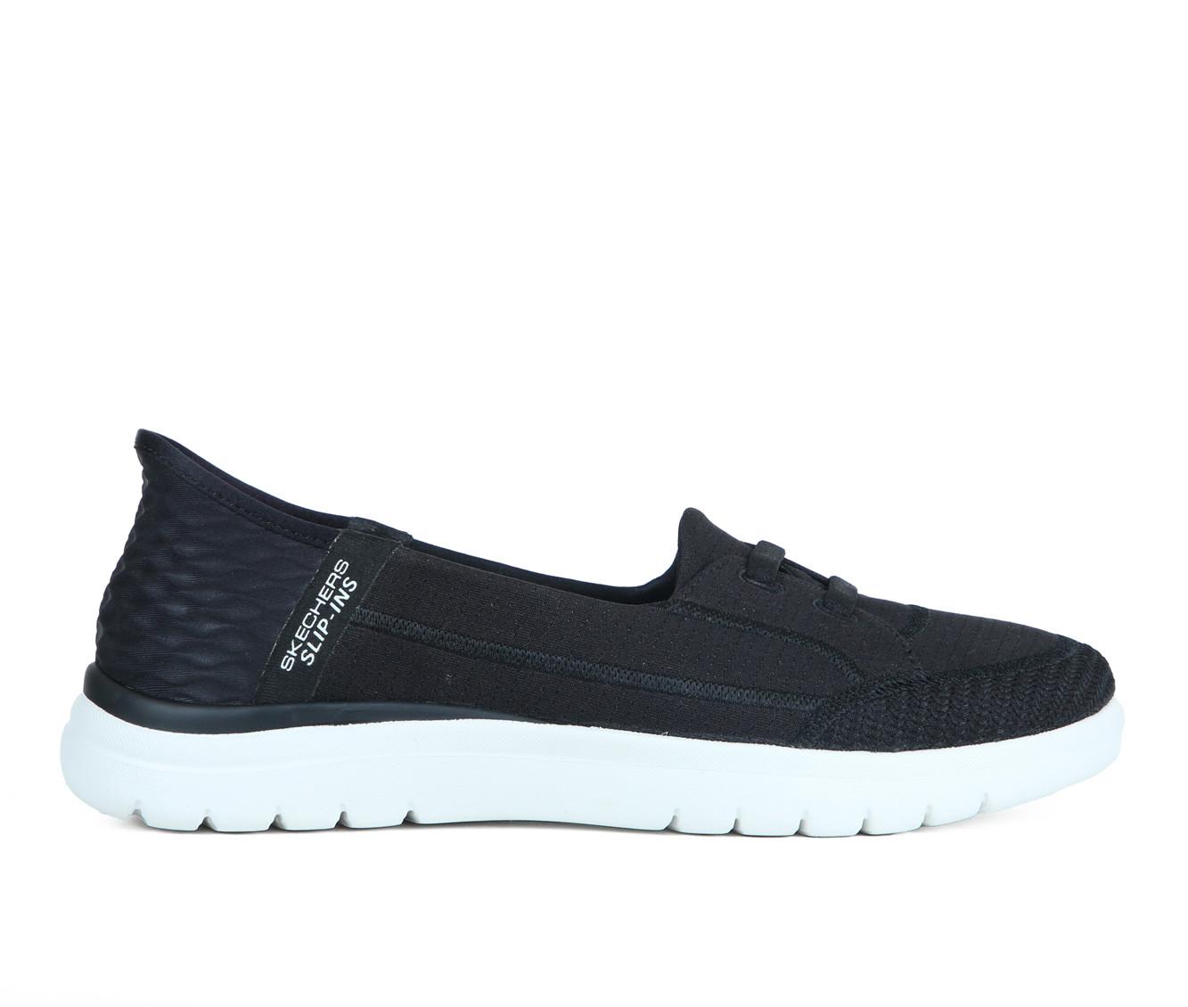 Skechers womens clearance boat shoes black