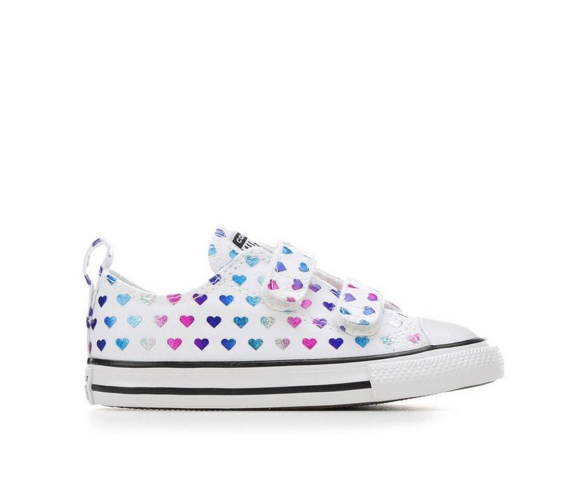 Girls' Converse Toddler Chuck Taylor All Star 2V Foil Heart Ox Sneakers