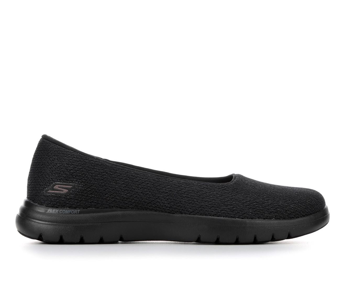 Skechers black boat outlet shoes