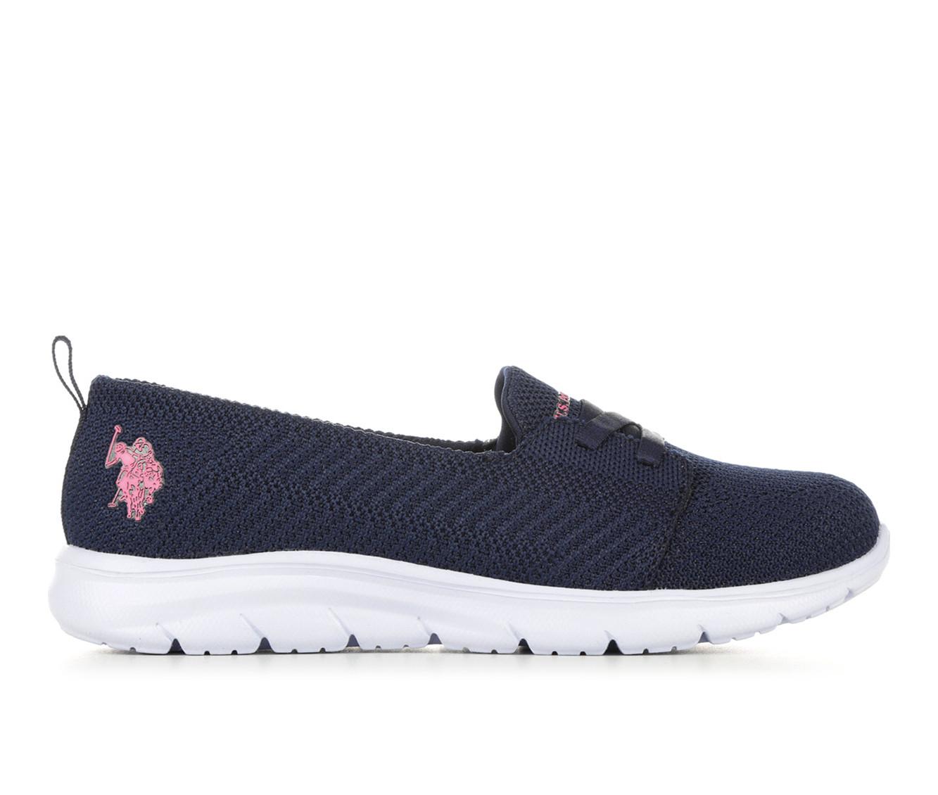 Preppy Leopard Women's Slip-On Canvas Shoe (pink on white)