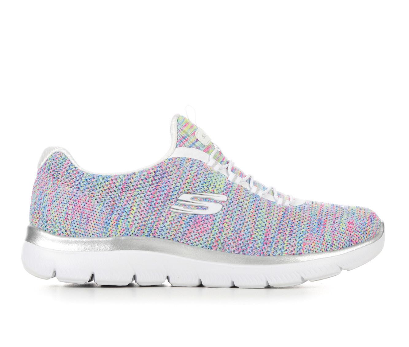 Womens skechers slip deals on wide width