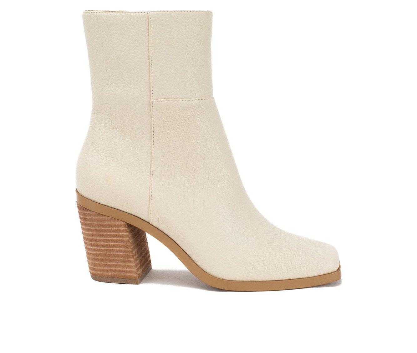 Women's Yellow Box Maora Low Calf Heeled Booties