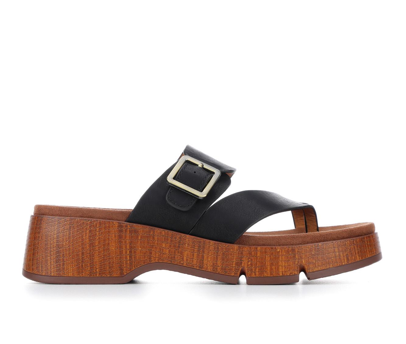 Women's White Mountain Leftover Platform Footbed Sandals