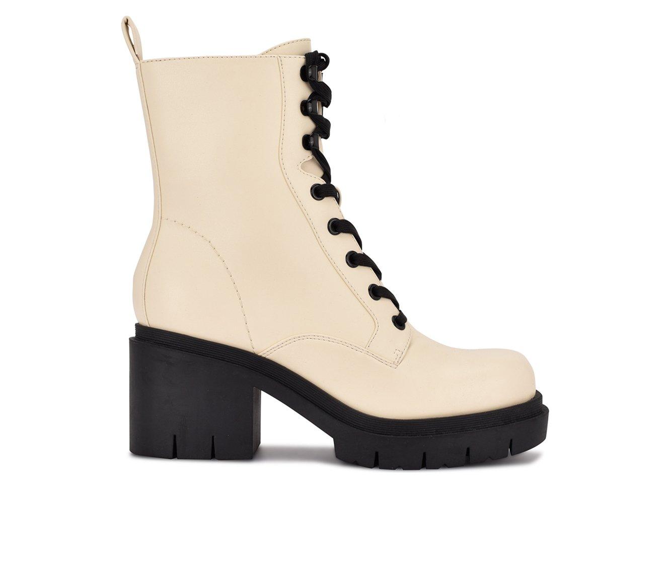 nine west lace up combat boots