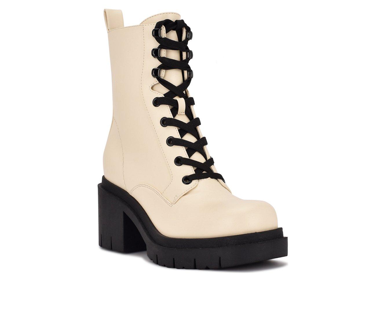 nine west lace up combat boots