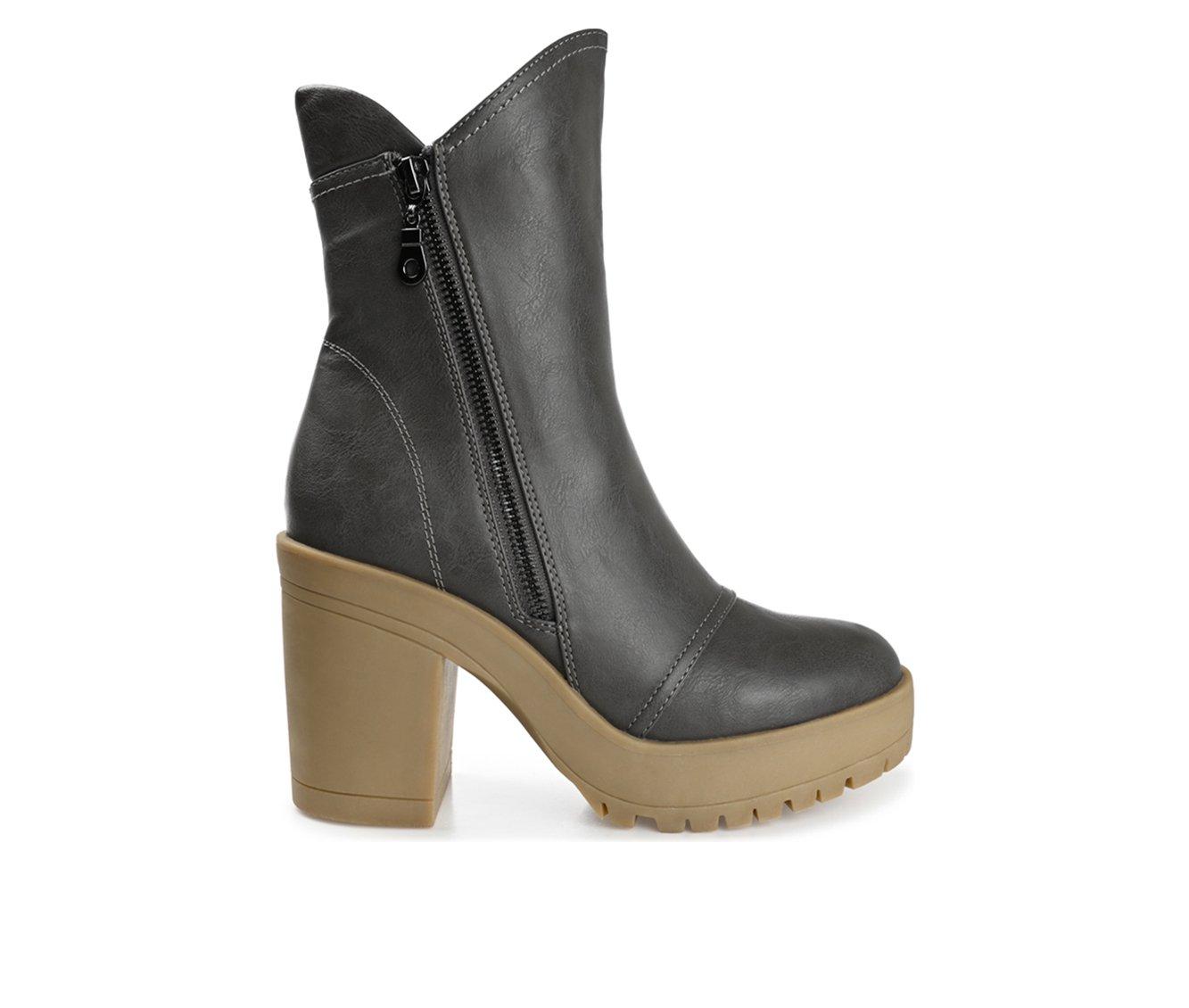Women's Journee Collection Jaquie Block Heel Booties