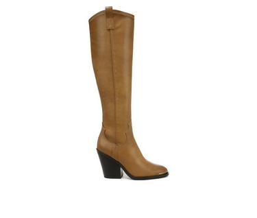 Women's Franco Sarto Glenice 2 Wide Calf Knee High Heeled Western Boots