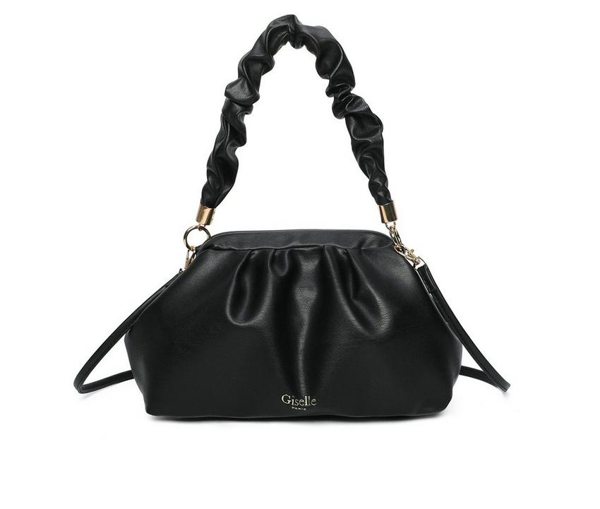 Giselle Paris Margot Ruched Top Handle Handbag