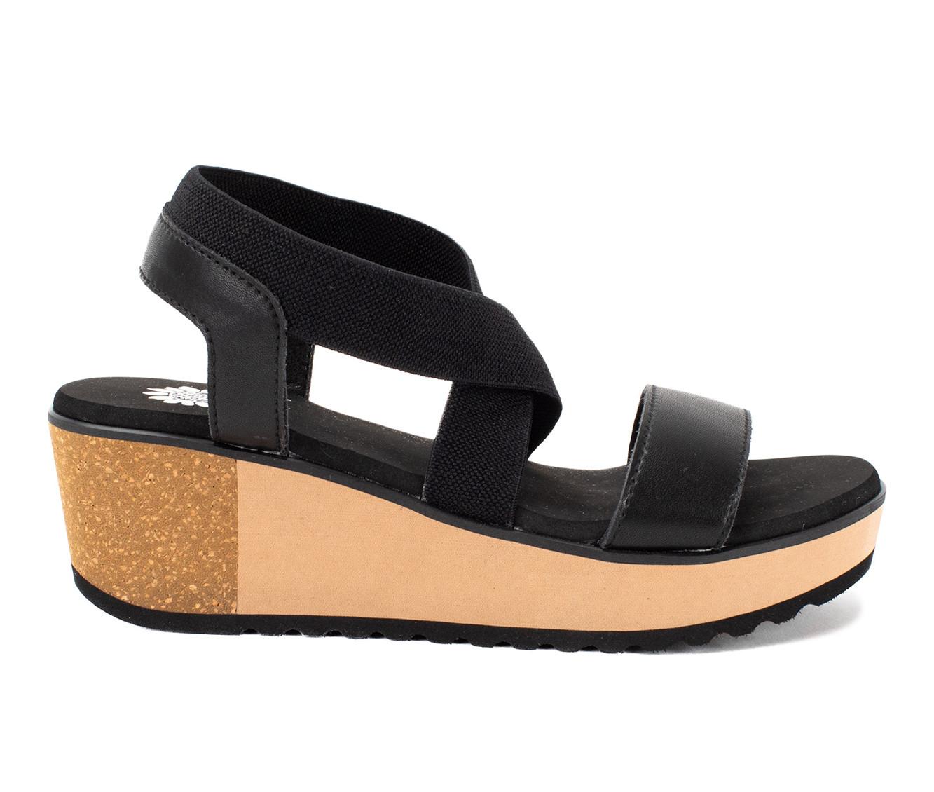 Women's Yellow Box Maldive Wedge Sandals