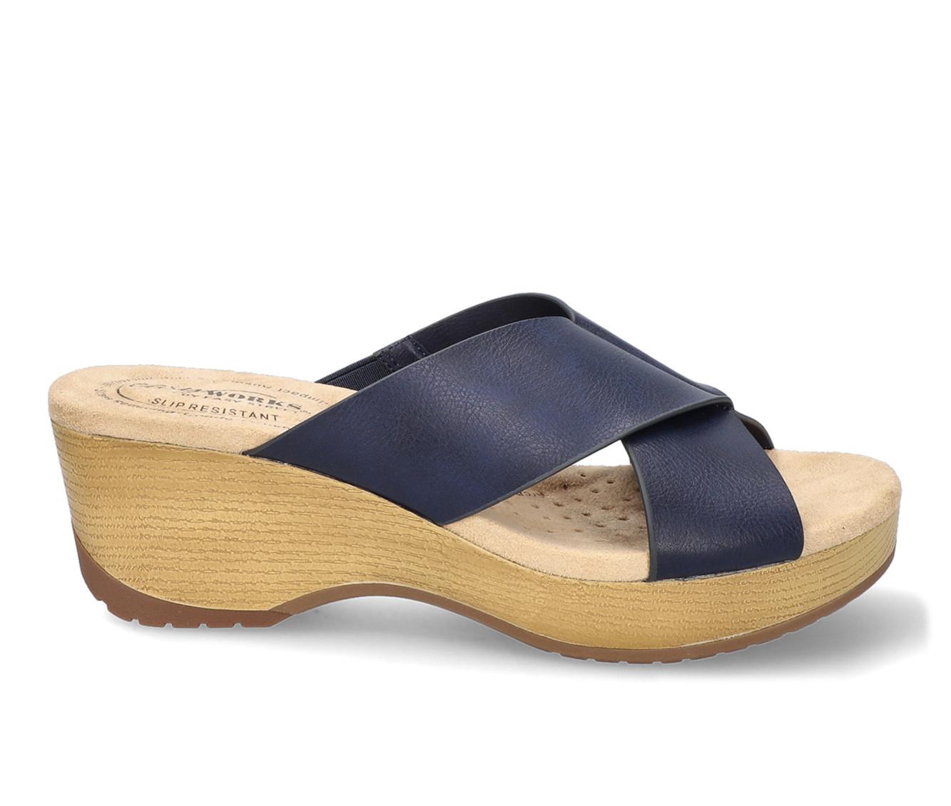 Women's Easy Works by Easy Street Ragan Slip Resistant Wedge Sandals