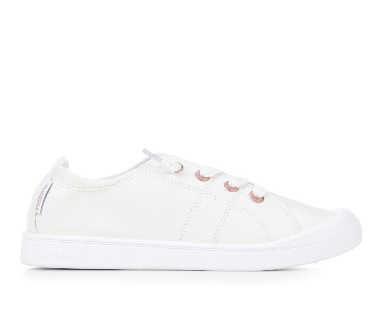 White slip outlet on tennis shoes