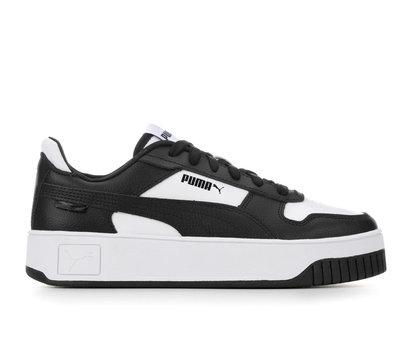 Puma shoes for women black hot sale and white