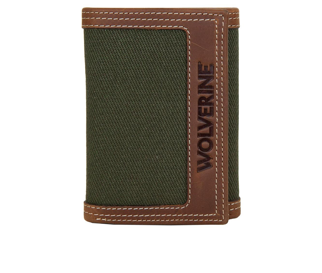 Wolverine Canvas/Leather Trifold Wallet