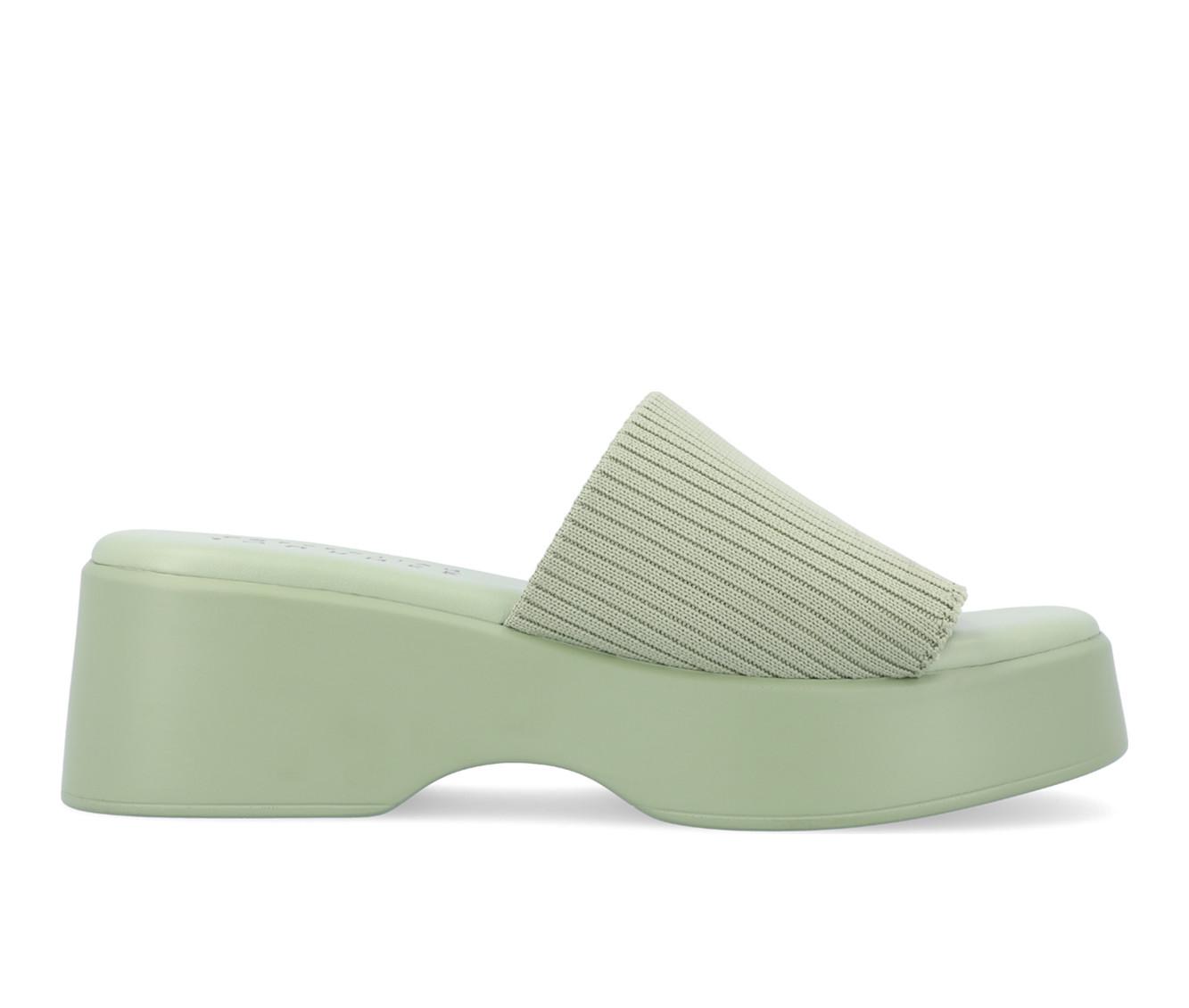 Ladies Sandals Balanced Platform Wedge Slide Sandal Steve Madden