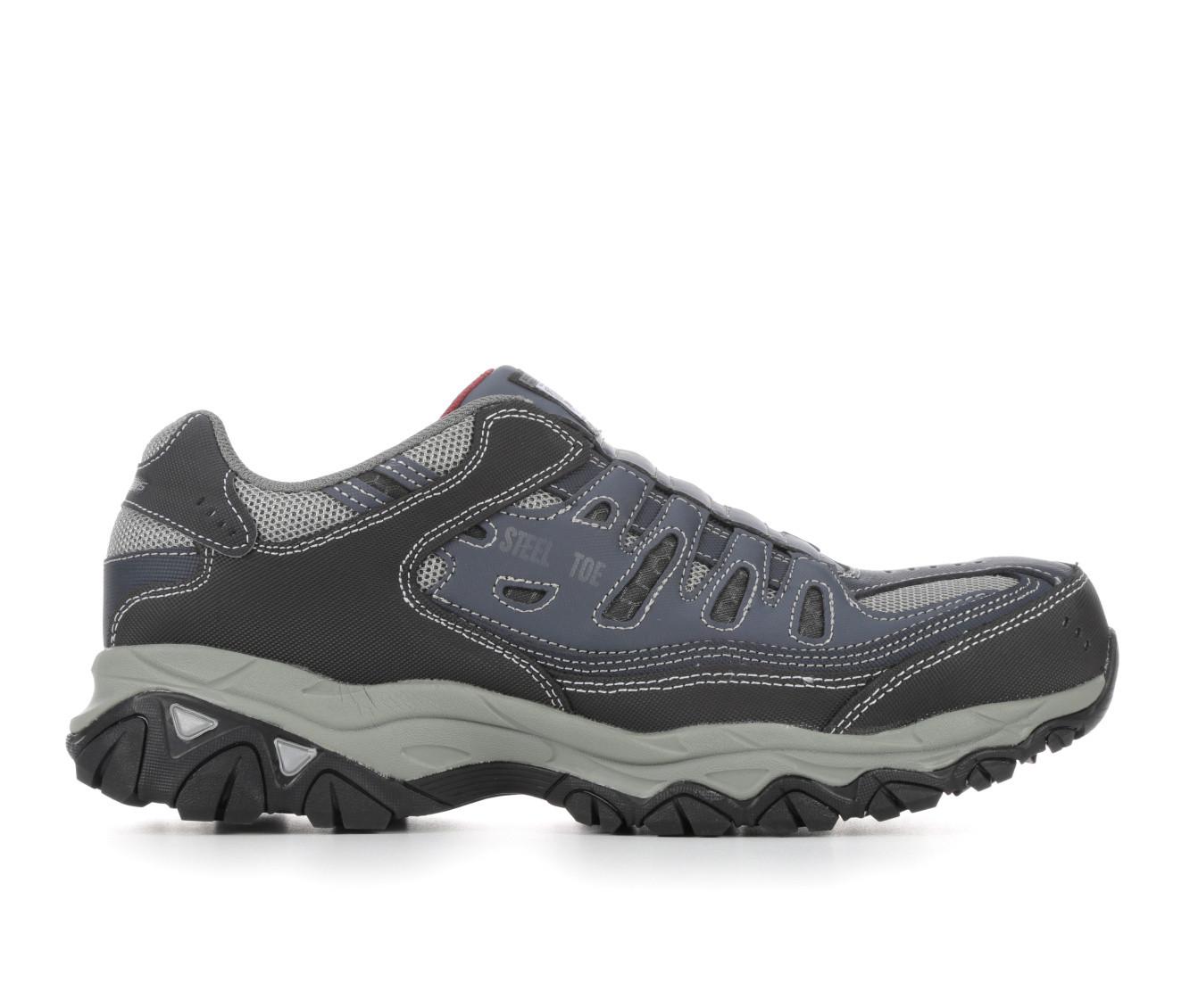 Skechers mens work shop shoes steel toe