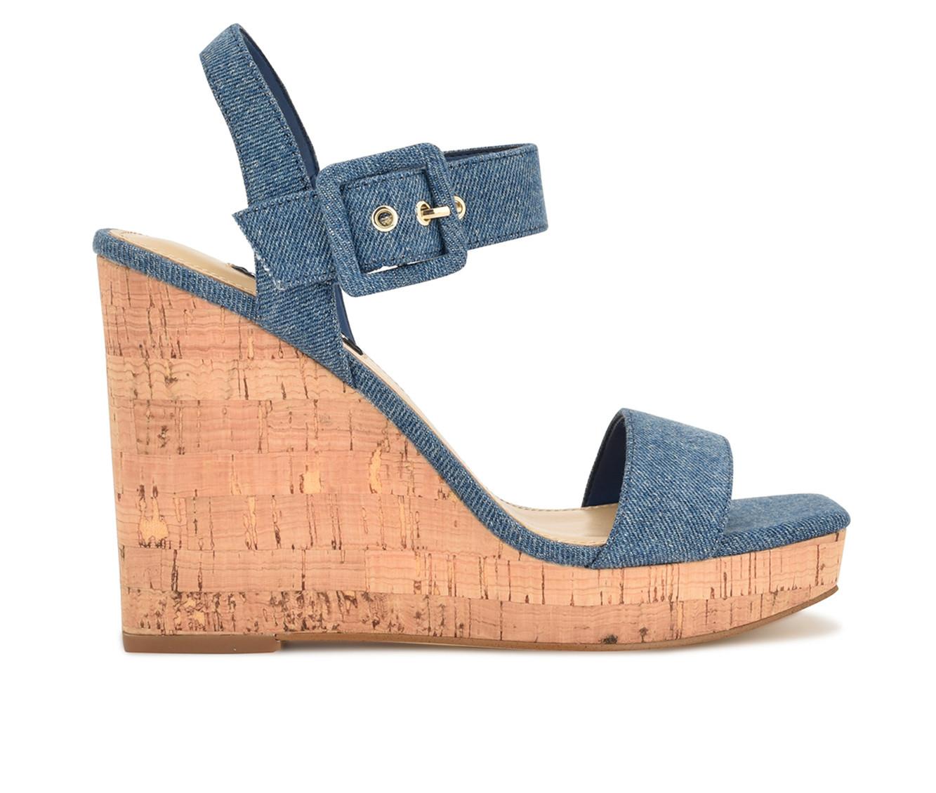 Women's Nine West Courts Cork Wedge Sandals