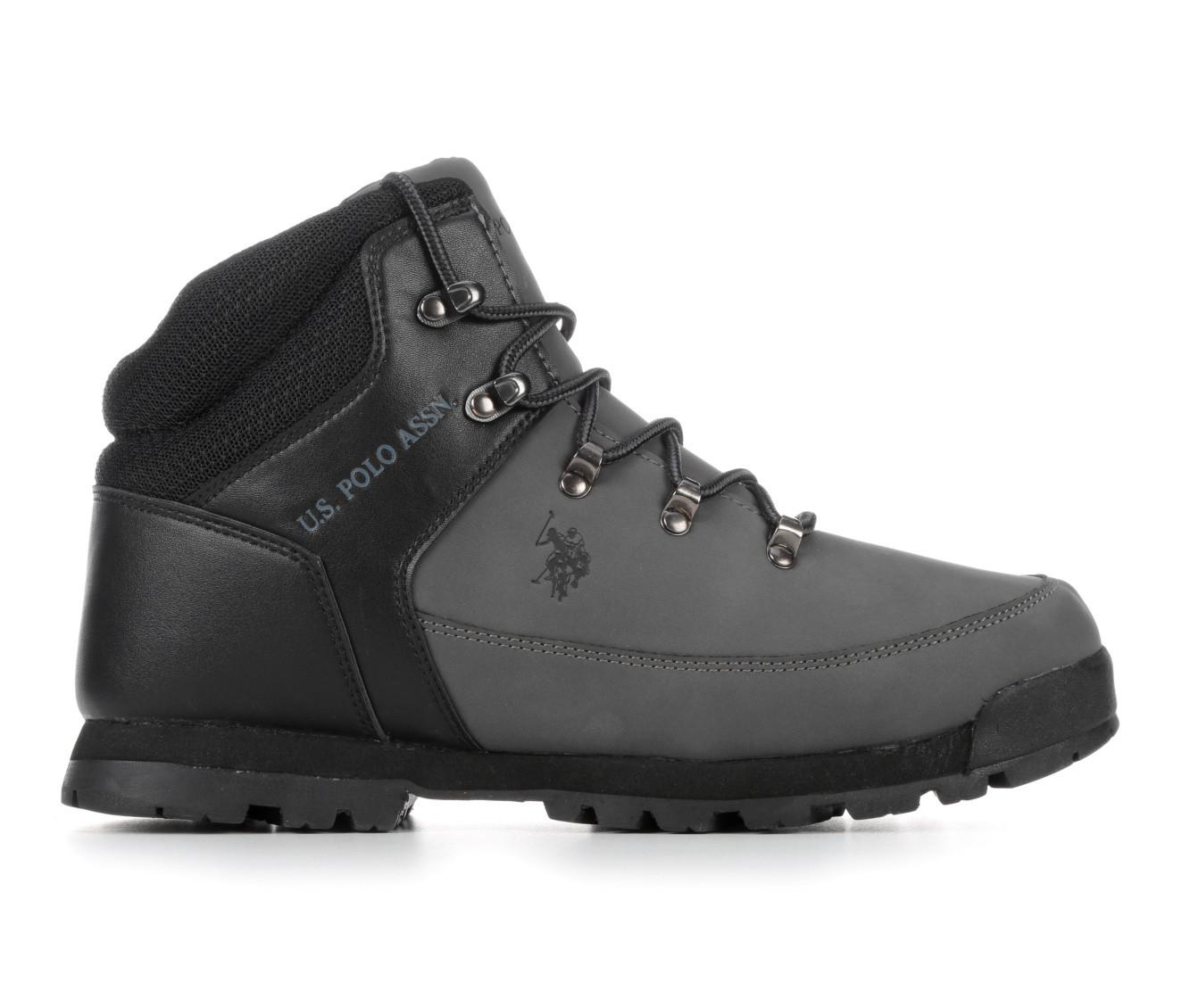 Mens polo boots on sale black