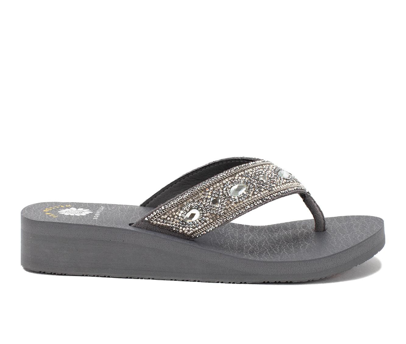 White yellow box online flip flops