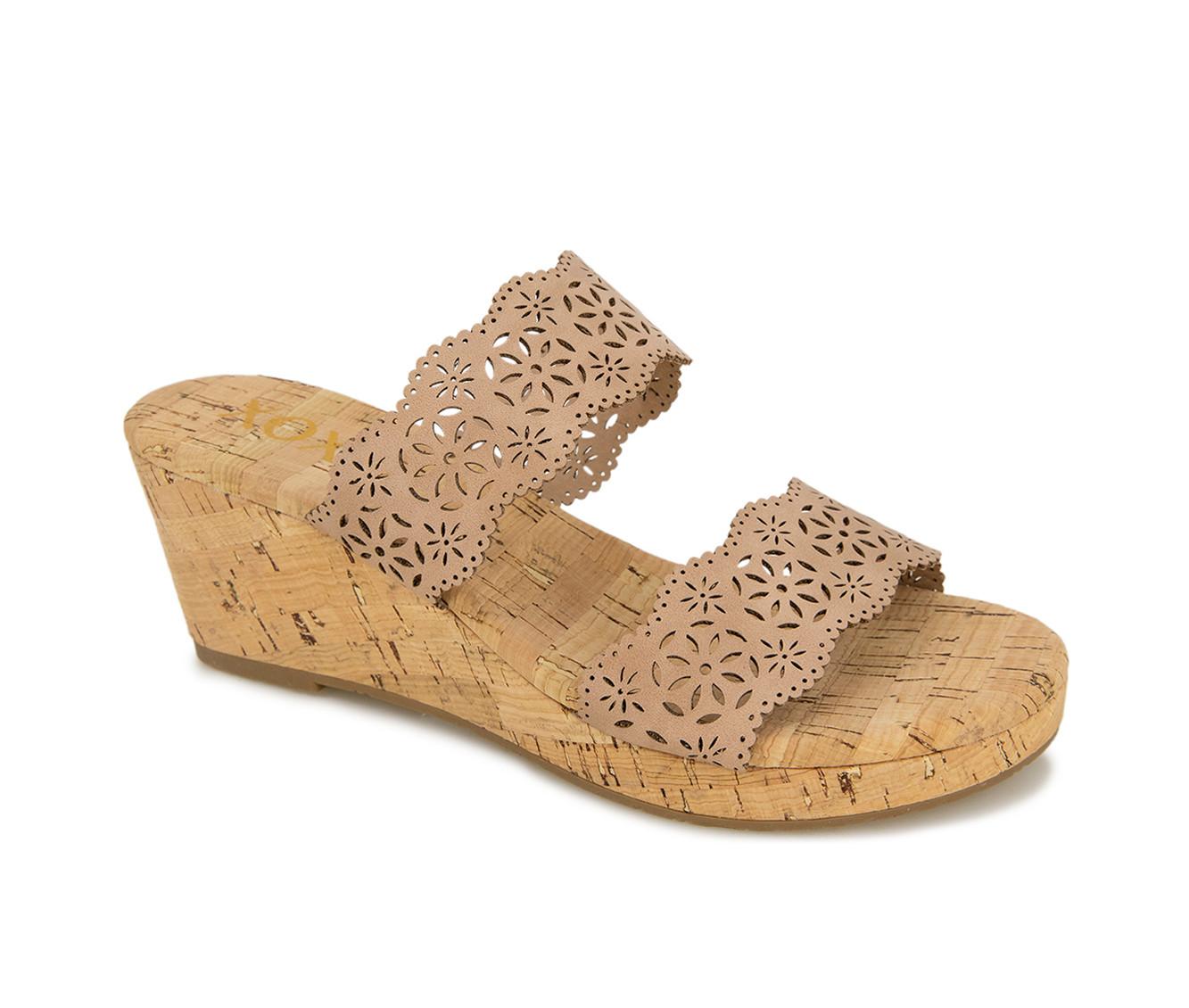 xoxo wedge sandals
