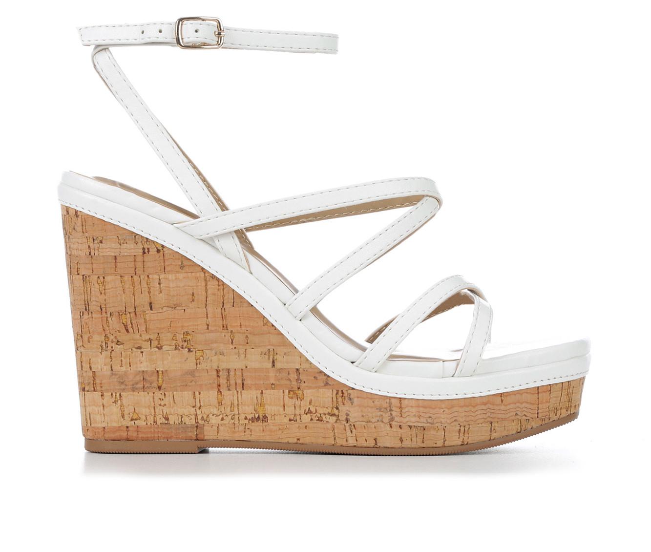 Womens white hot sale platform sandals