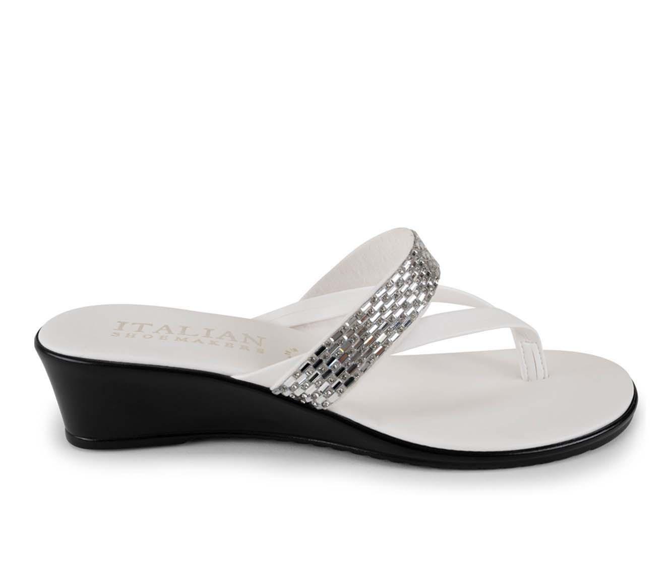 Italian shoemakers best sale white sandals