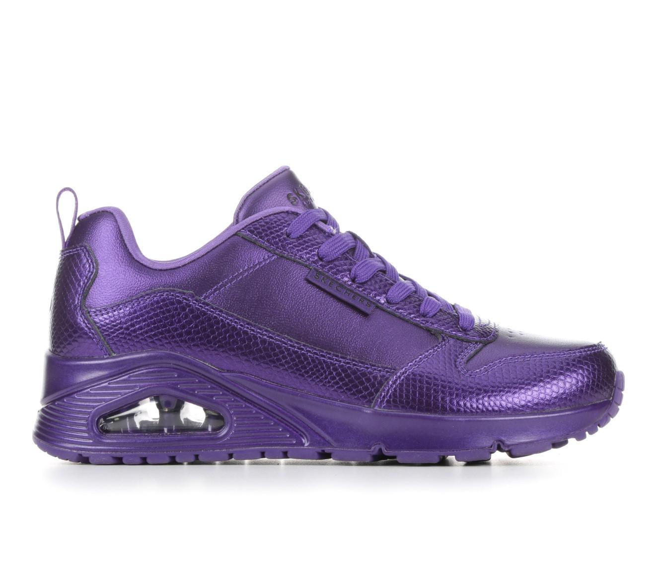 Buy SKECHERS Junior Shoutouts Shine On Trainers Lavender Metallic