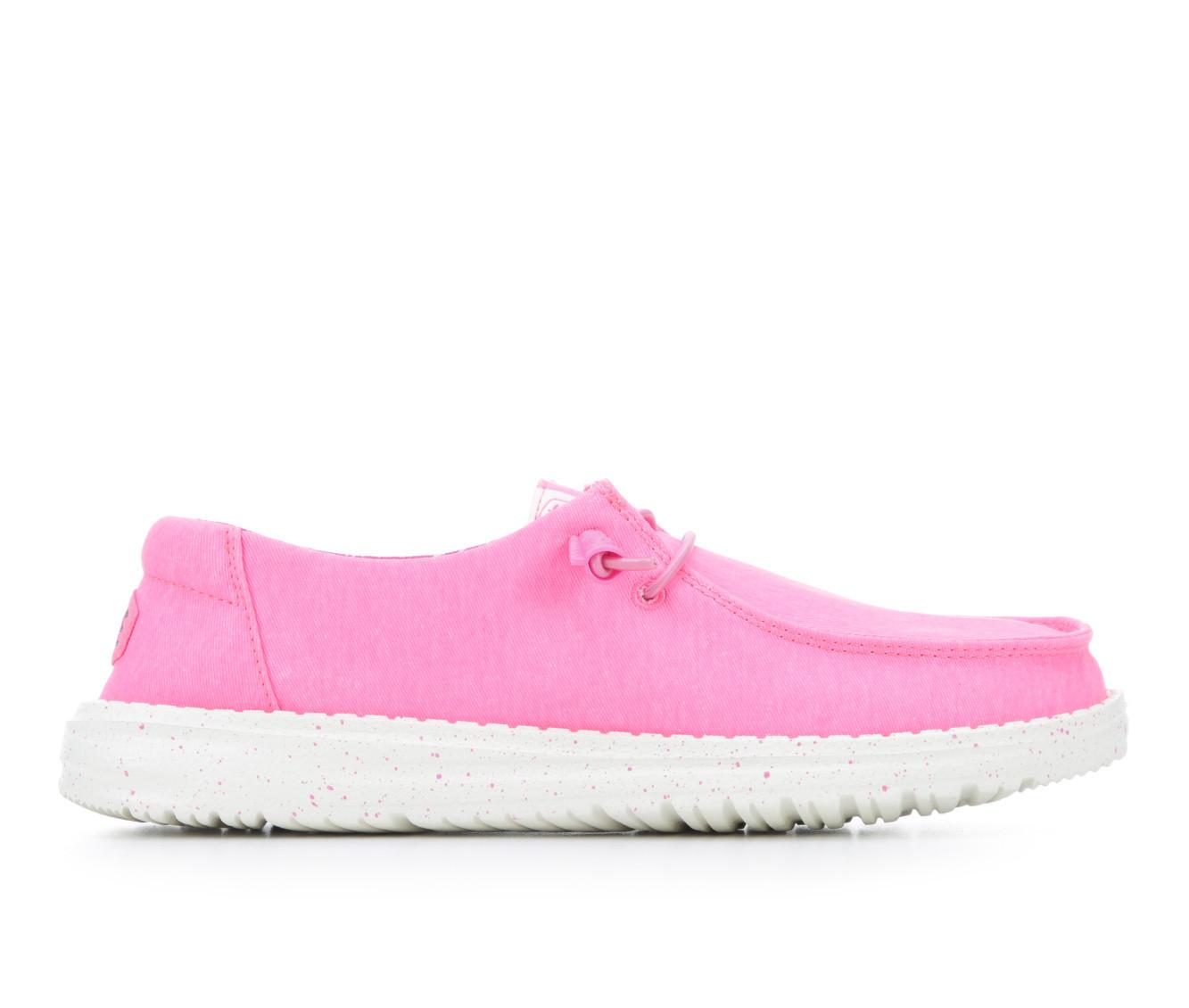 HEY DUDE WENDY MONO ELECTRIC PINK Casual Shoes Slip On Womens US