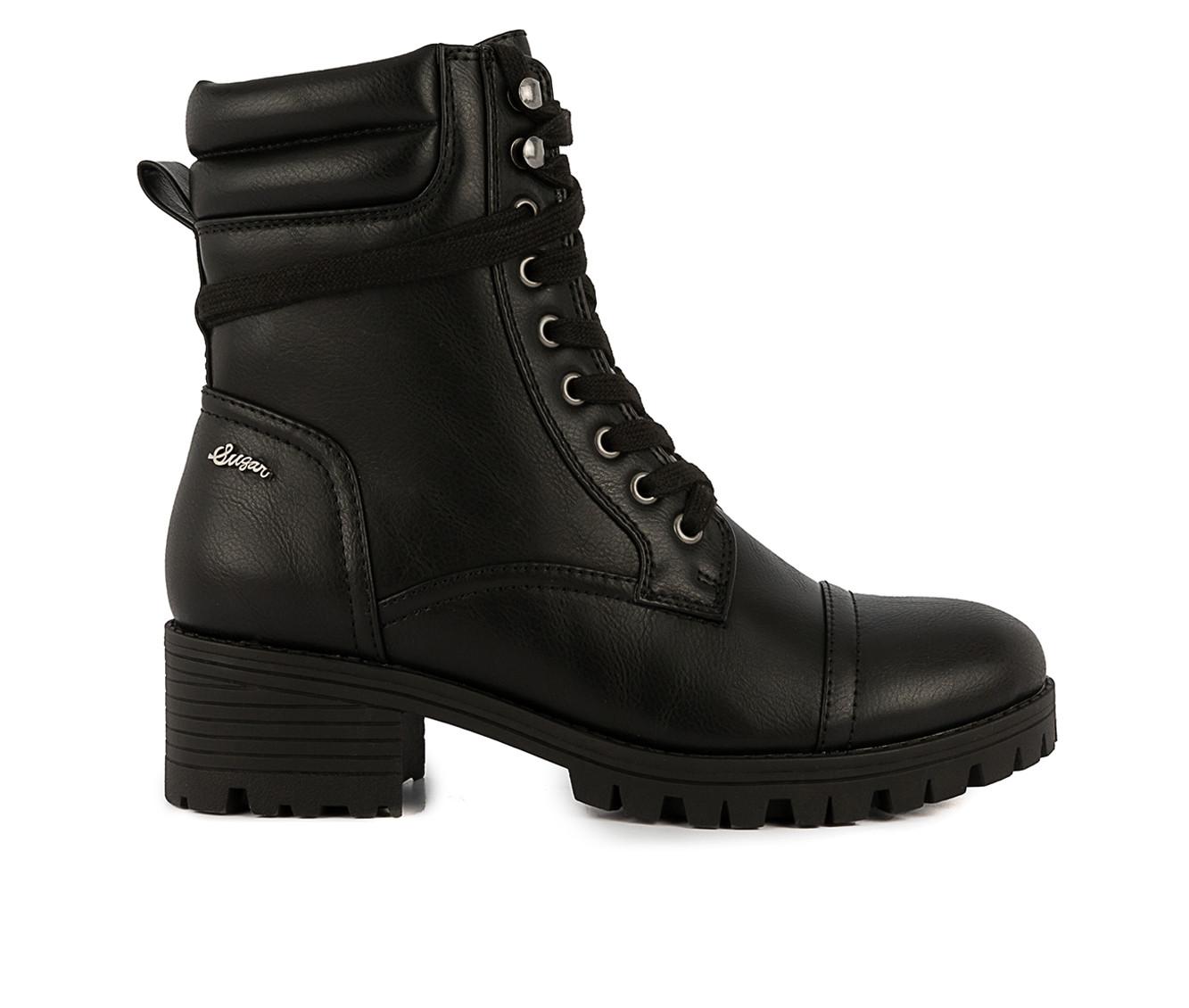 Black boots clearance for women combat