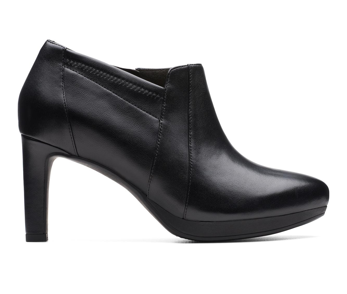 Clarks black shop heels sale