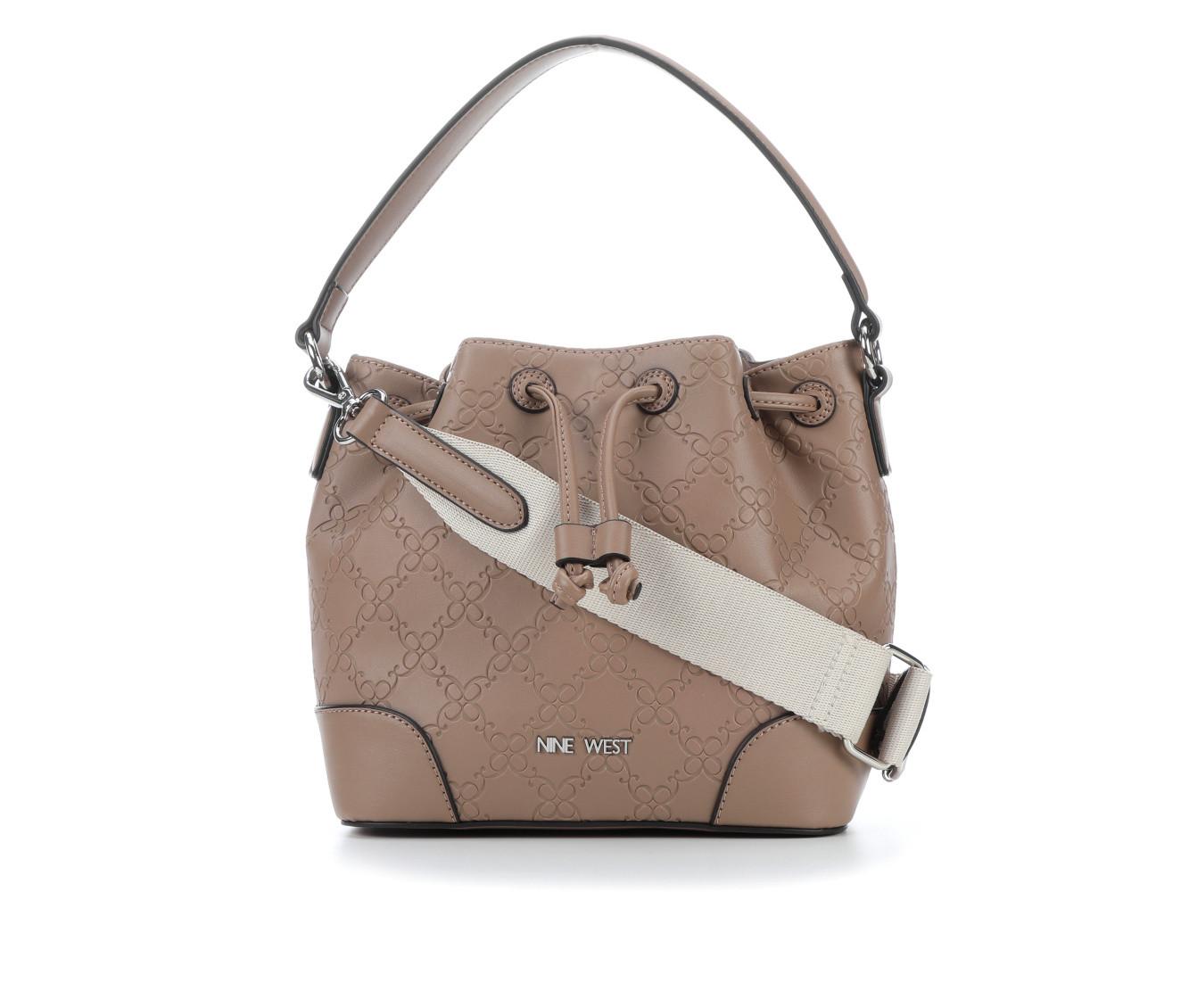 Nine West Women's Adelina Crossbody Bag - Quilted Synthetic Leather With Stud Detail & Adjustable Strap