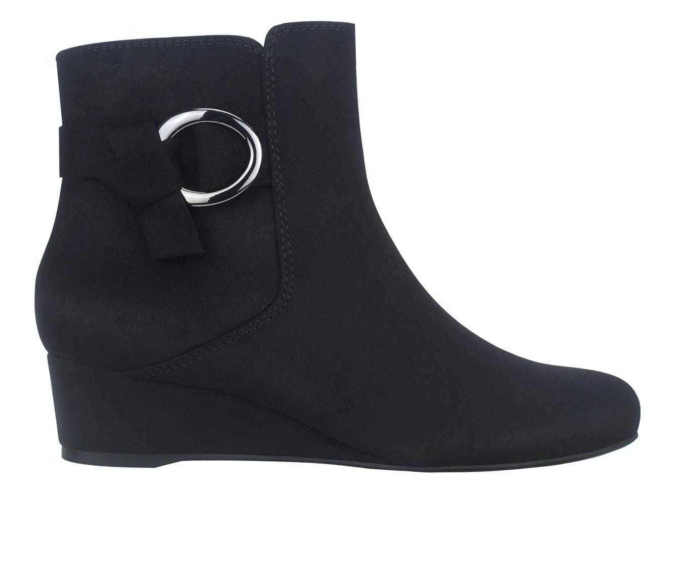 Black booties outlet wedges