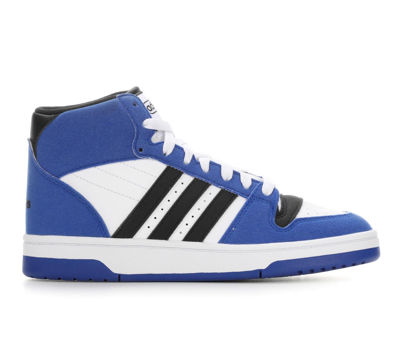 Adidas Blue and White High-Top Athletic Shoes High Top Pro Model Adidas Shell Toe Sneakers | Boardwalk Vintage main image 4
