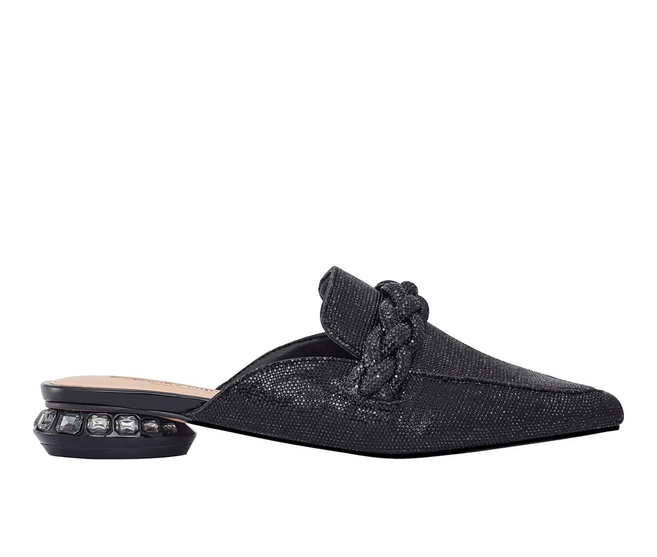 Miss Z Mule Ocelot - 100 mm Mules - Embroidered crepe satin