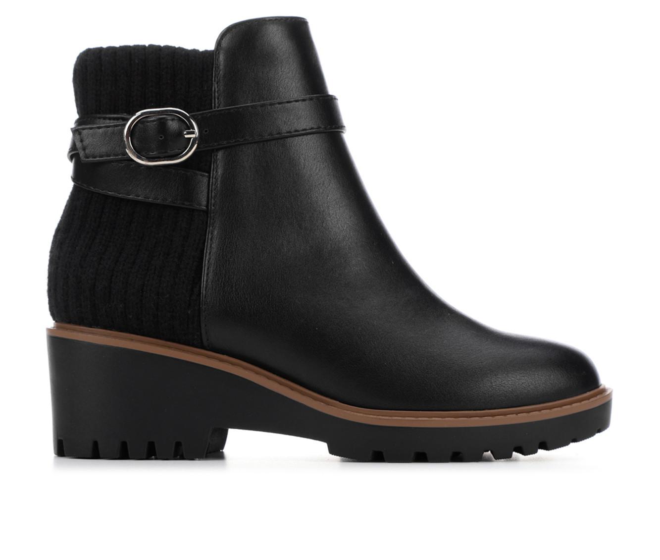 ショートブーツ・ブーティ SPORTMAX Black leather Etra ankle boots Sportmax Boots for Women | Online Sale up to 79% off | Lyst