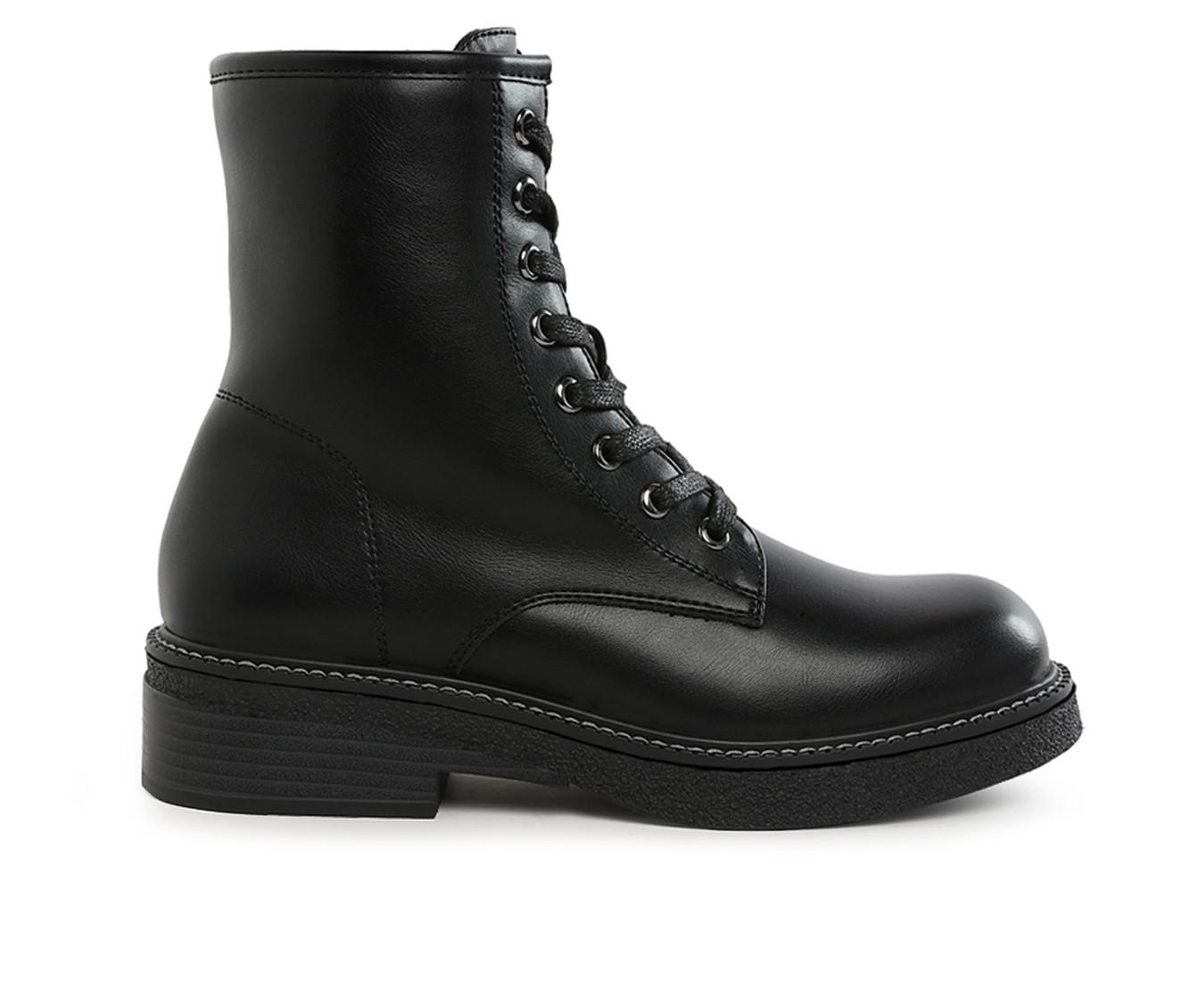 knee length dresses for ladies 42-DBU-23 Lace Up Ankle Boots – TKM SHOES main image 1