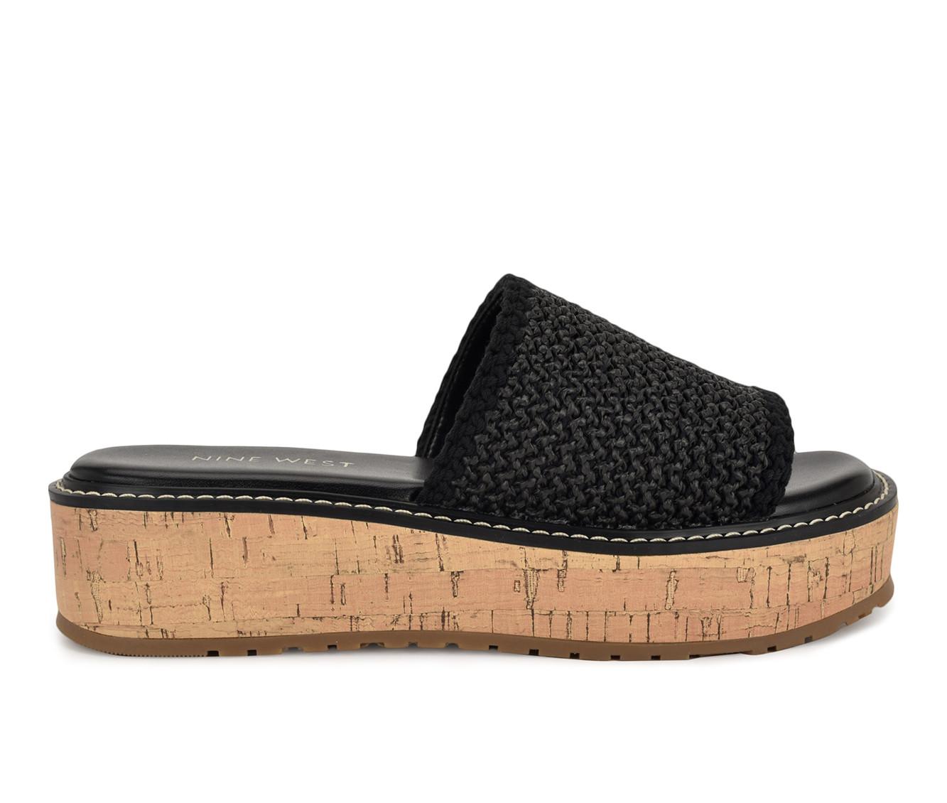 【大特価】Nine West Corke Platform Wedge Strappy サンダル Corke Platform Wedge Strappy Sandals – Nine West