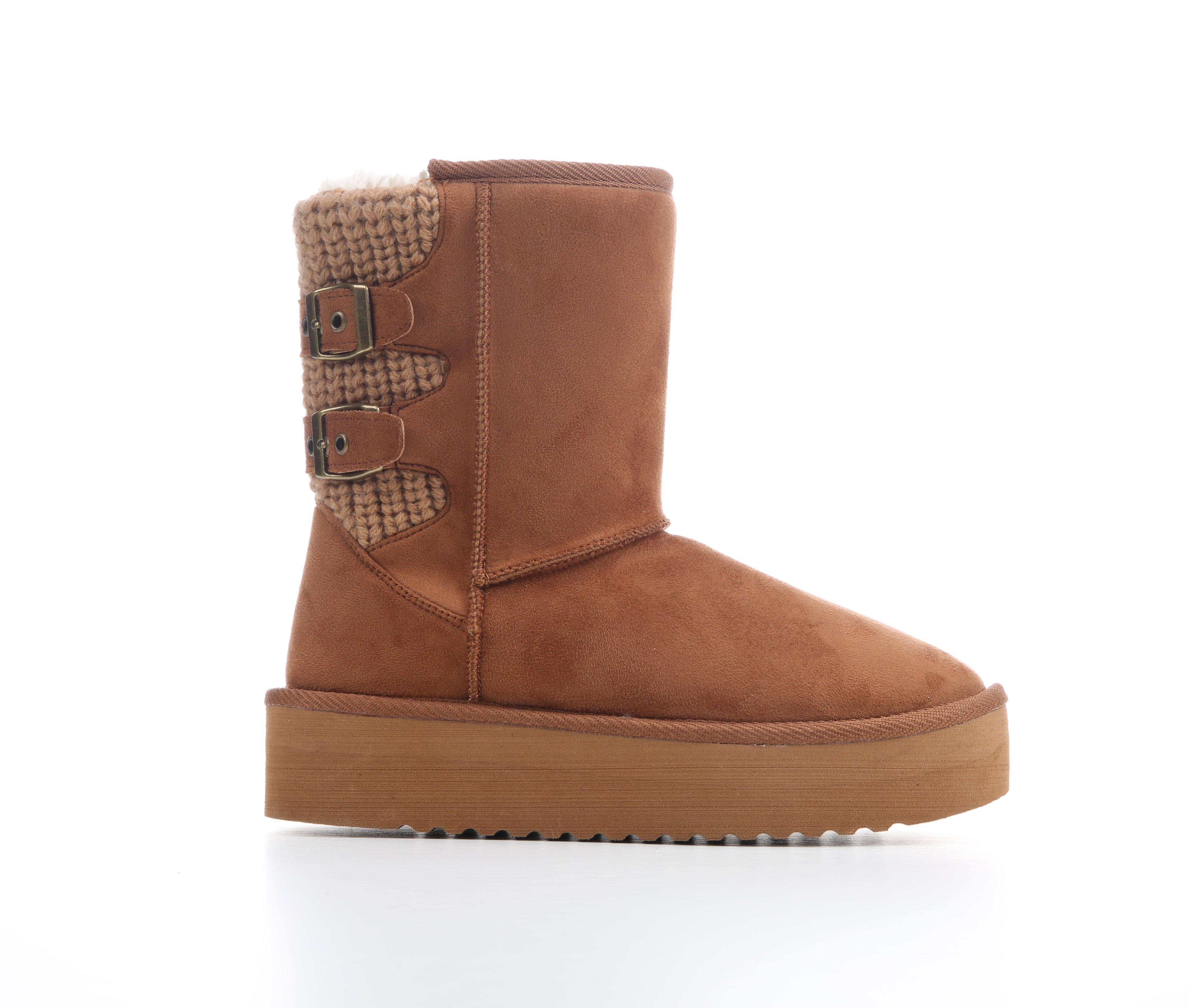 Hickory Bearpaw Virginia Faux Fur Knit Boot Women's Winter Snow