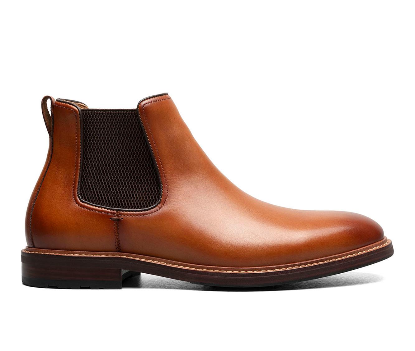 Florsheim Men\'s Chukka Chelsea Boots in Tan Brown Leather Amazon.com | Florsheim Mens Launch Plain Toe Chukka Boots  main image 4