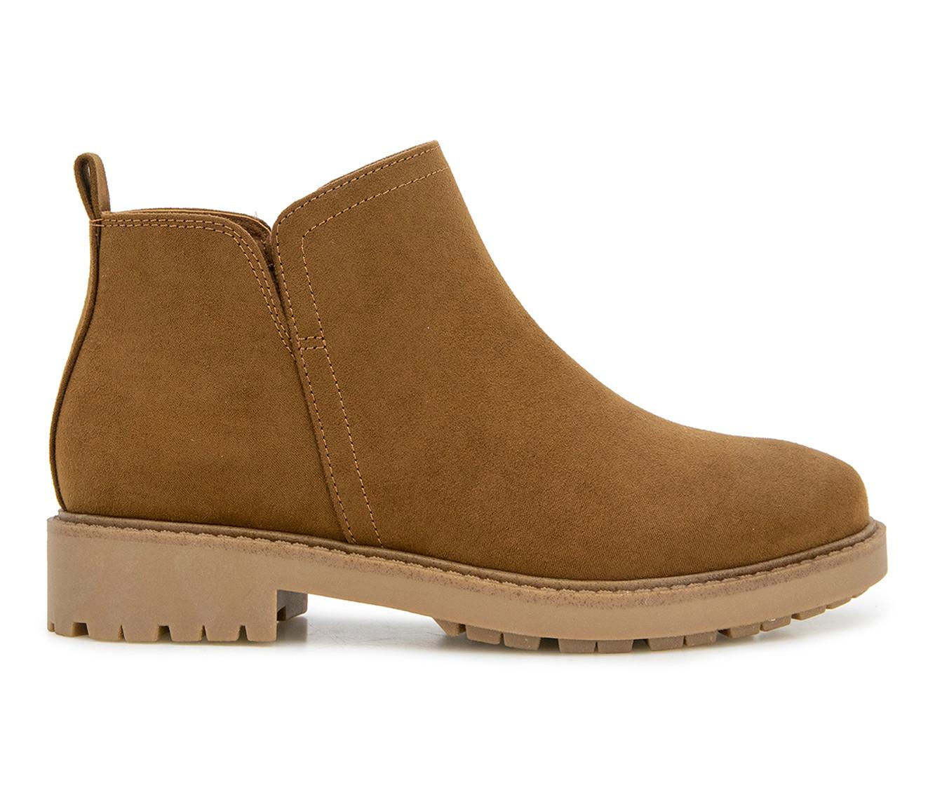 Esprit Women's Tylee Ankle Boot - Chelsea Bootie With V-Notch Cutouts & Chunky Heel