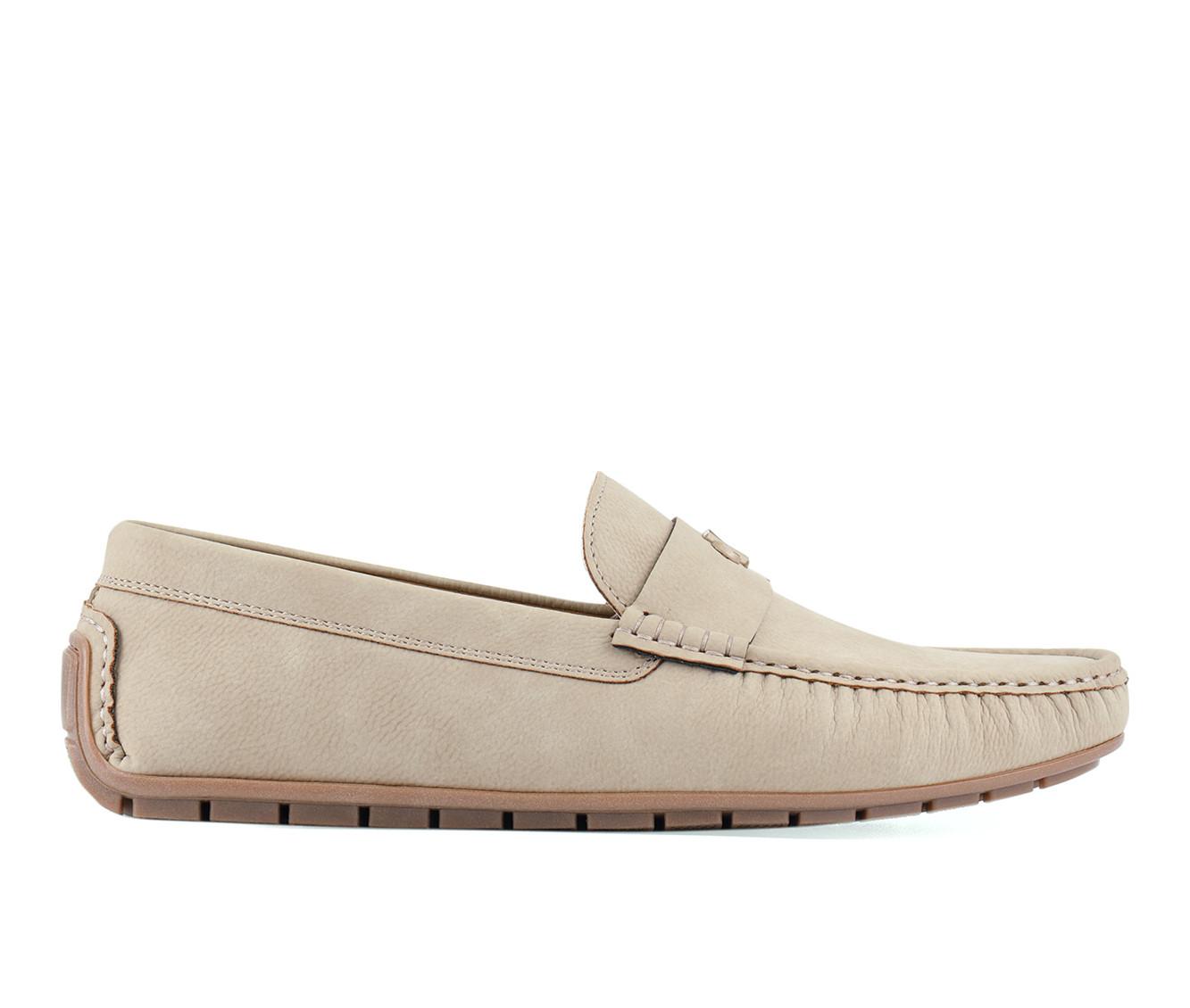 Calvin Klein Mens Suede Penny Loafers Taupe Tan Slip On Moc Toe Shoes Calvin Klein HYBRID LOAFER BAND - Trainers - desert taupe  main image 2