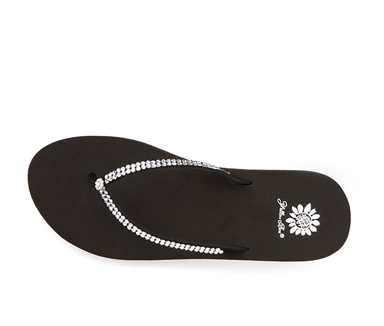 bling yellow box flip flops
