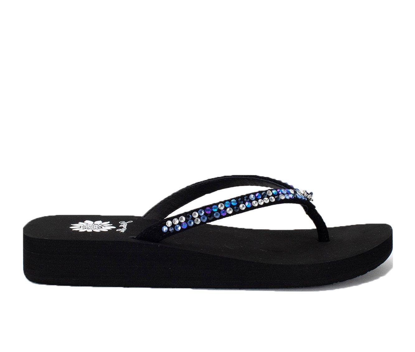 yellow box navy flip flops